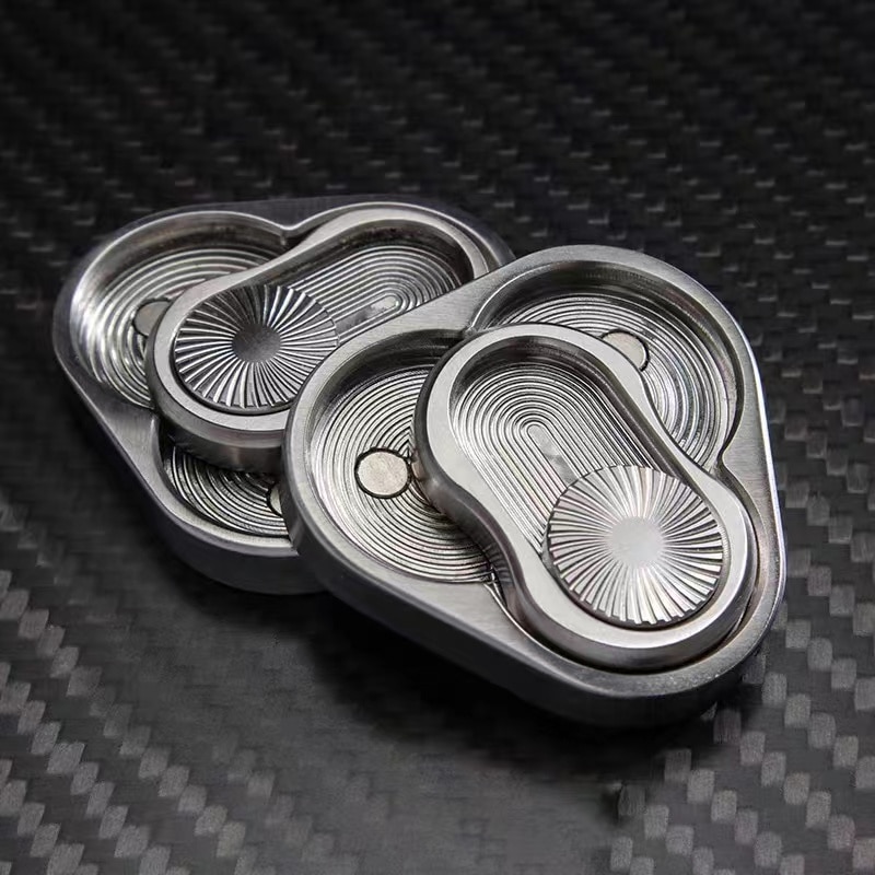 Magnetic Fidget Slider Adult EDC Metal Rotary  Fidget Toy ADHD Hand Spinner Autism Sensory Toys Anxiety Stress Relief Adult Gift