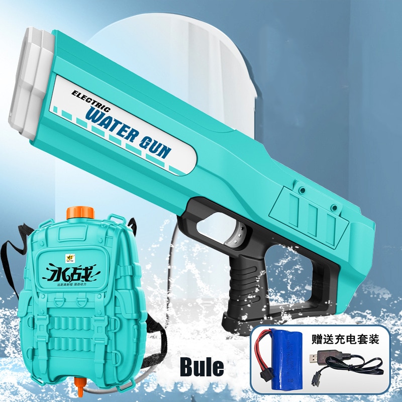 Automatic Electric Water Gun Children Toys Outdoor Beach Water Wars Summer Wimming Pool Large Capacity Water Guns for Kids Adult