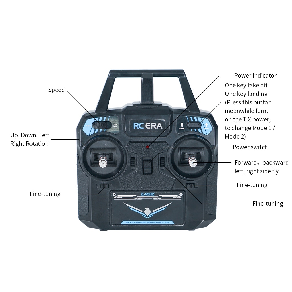 C127 C186 C128 2.4G RC Helicopter 4 Propellers 6 Axis Gyro Sentry RC Drone Single Paddle Electronic Gyroscope for Stabilization