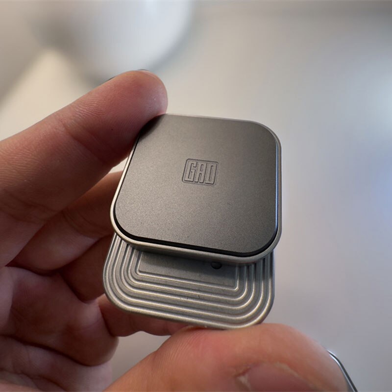 Gao Studio Square Blocks Magnetic Fidget Slider EDC Adult Metal Fidget Toys Autism ADHD Hand Spinner Anti-anxiety Stress  Relief