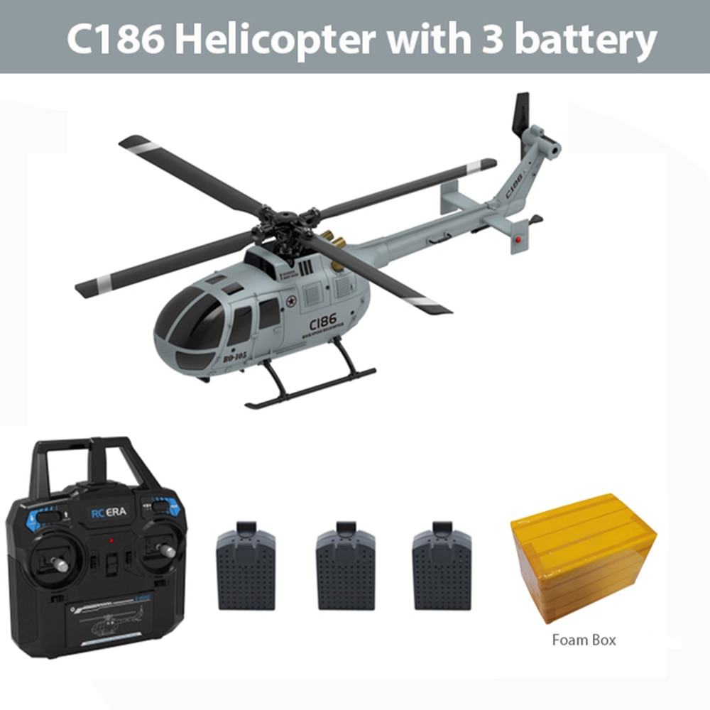 C127 C186 C128 2.4G RC Helicopter 4 Propellers 6 Axis Gyro Sentry RC Drone Single Paddle Electronic Gyroscope for Stabilization