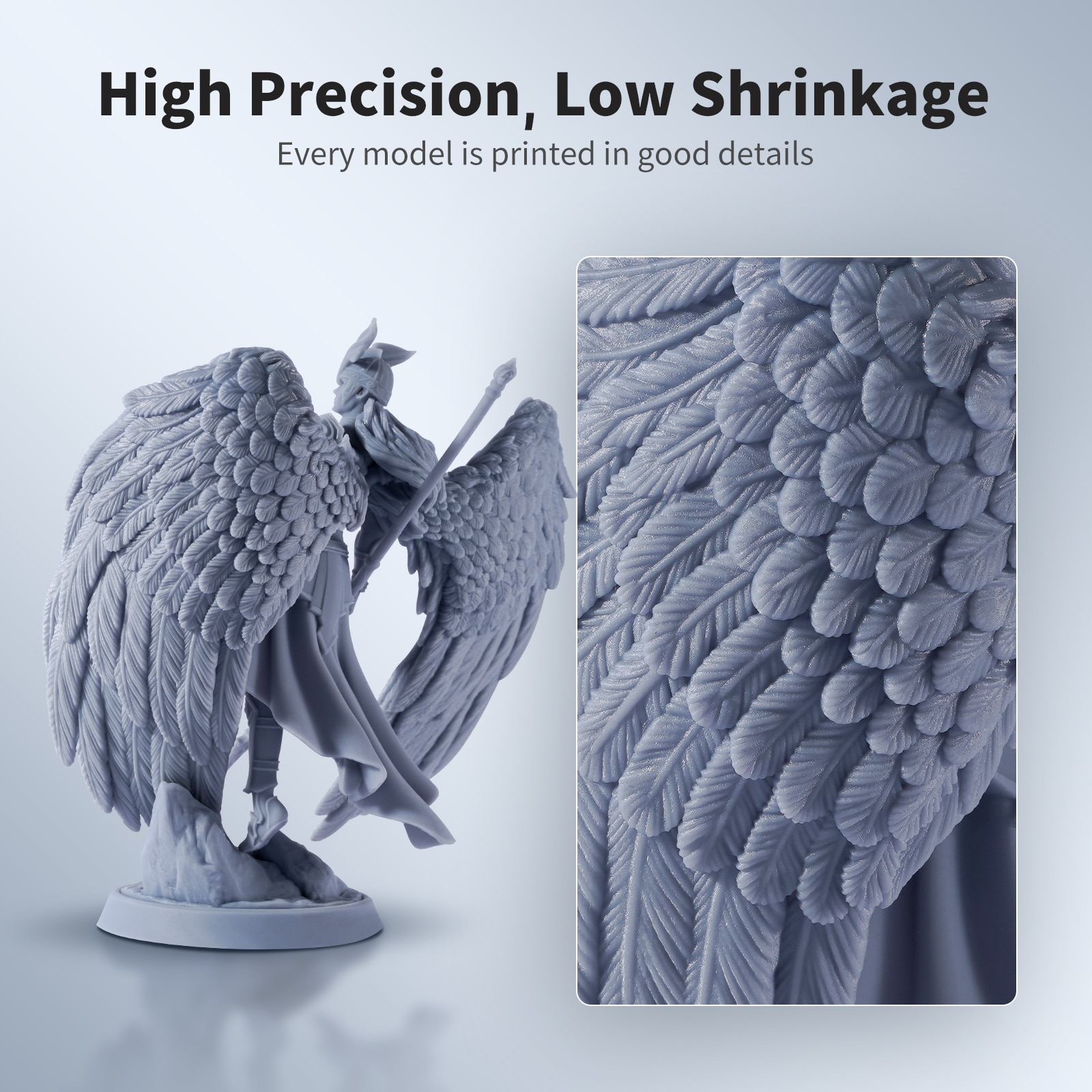 ANYCUBIC Water-Wash 3D Printer Resin  Water-Washable High Precision Low odor And Low Viscosity for LCD resin 3D printers Photon