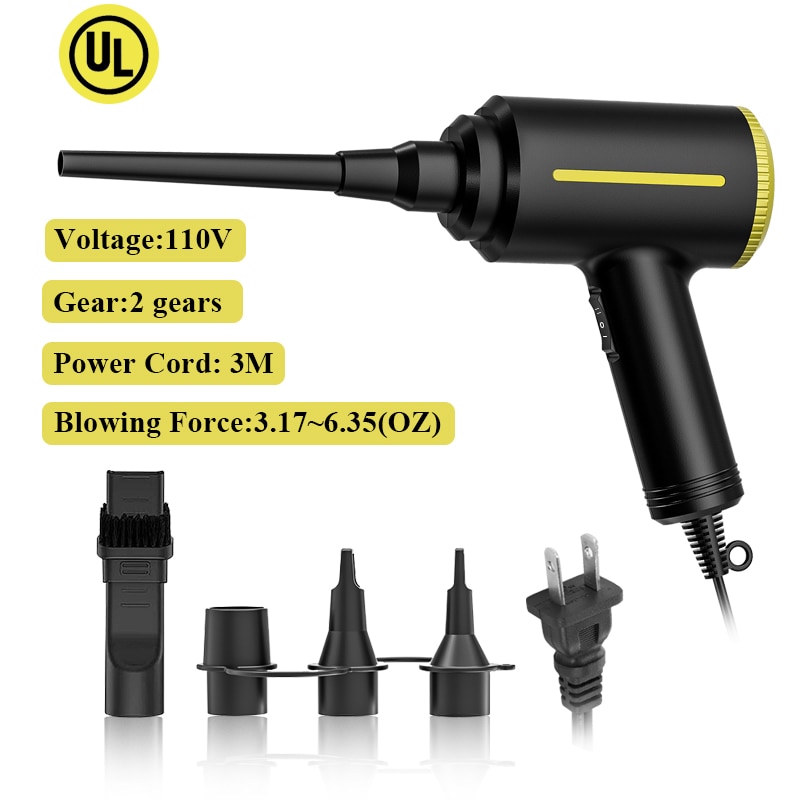 Electric Air Blower Duster &Air Pump 3-in-1,Canned air Compressed Air Cans for Computer Desk cleaner Keyboard Cleaner for Office