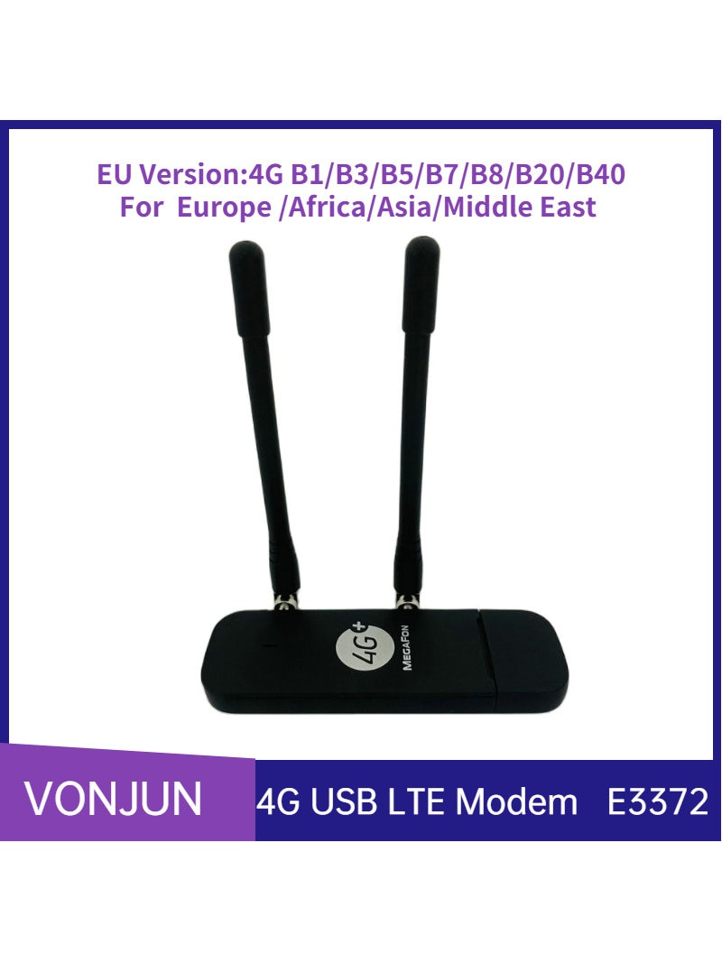 Unlocked E3372 4G LTE USB Modem With External Antenna  Factory OEM E3372h-153