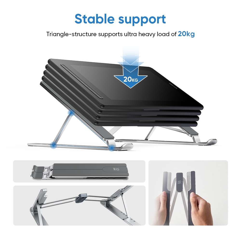 XP-Pen ACS05 Multifunctional Metal Drawing Bracket Pen Display Portable Stand for XPPen 12-16 inch Models Deco L/Deco LW