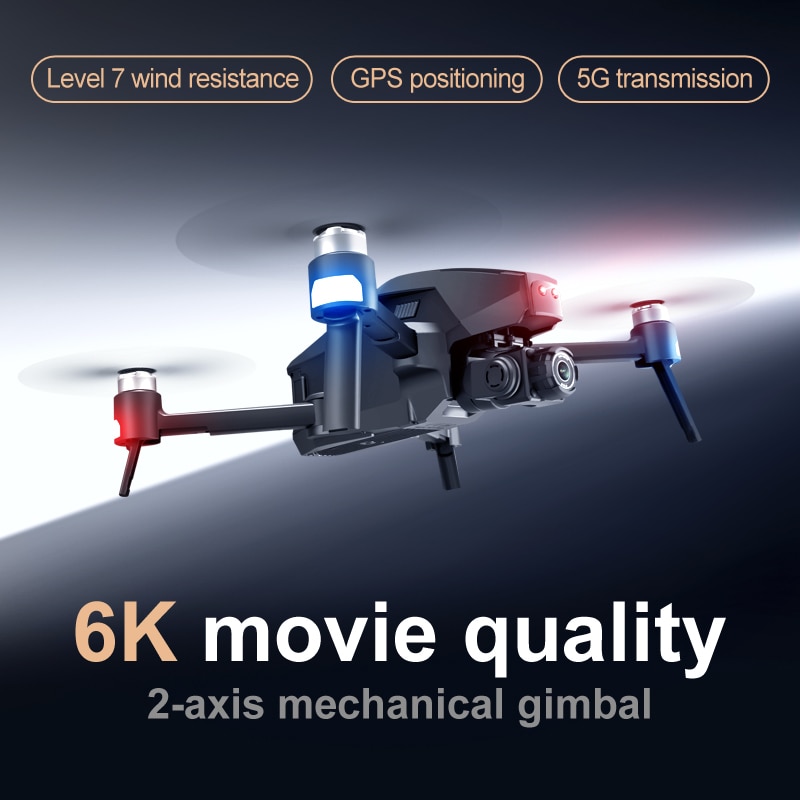 2021 M1 Pro 2 drone 4k HD mechanical 2-Axis gimbal camera 5G wifi gps system supports TF card drones distance 1.6km