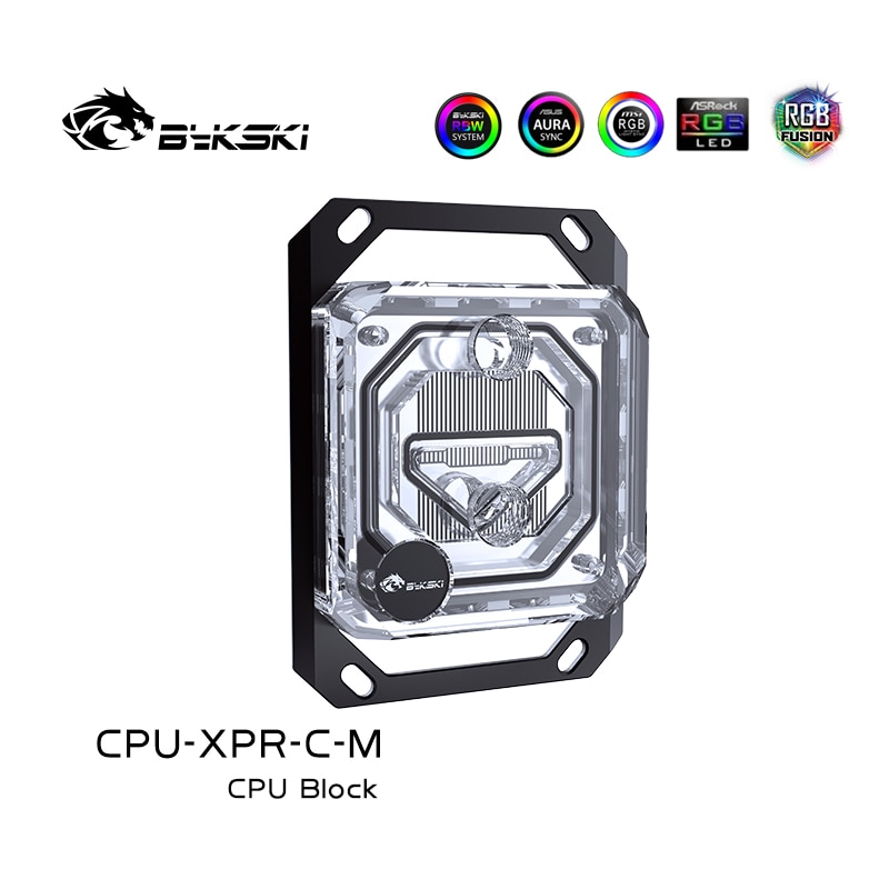 Bykski CPU Block Use for INTEL LGA115X 1200 1700 2011 /AMD Ryzen 3/5/7 X470 X570 Water Cooler Radiator CPU-XPR-C-M/CPU-XPR-C-I