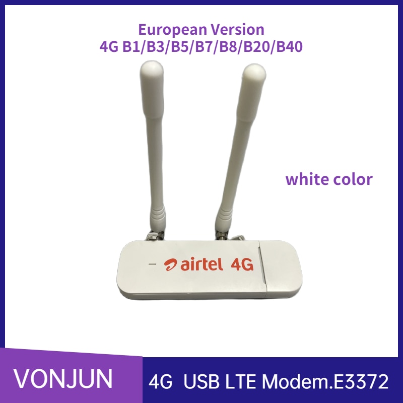 Unlocked E3372 4G LTE USB Modem With External Antenna  Factory OEM E3372h-153