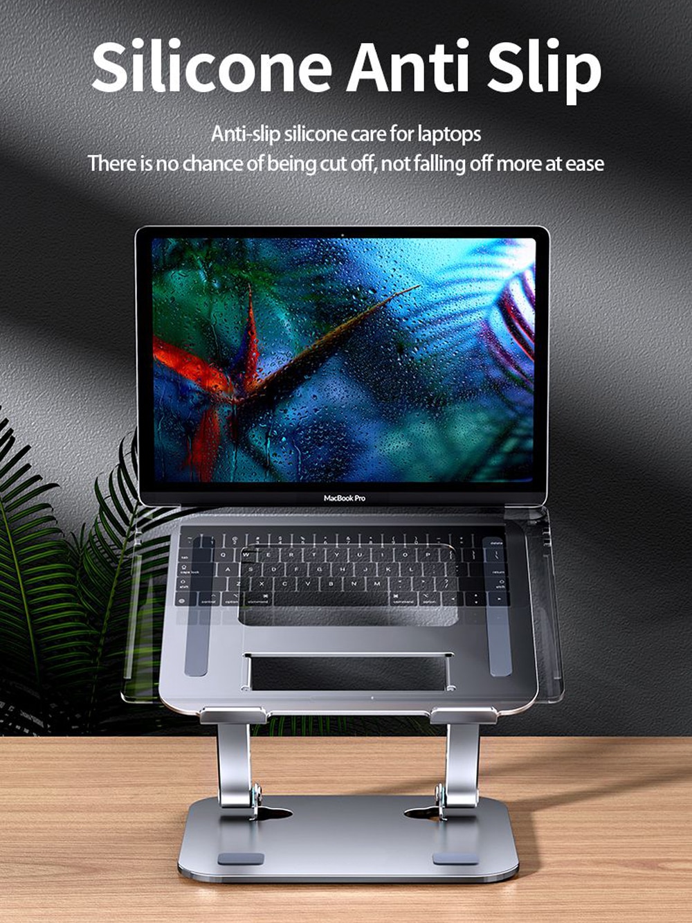 Adjustable Laptop Stand Desk Computer Stand Ergonomic Laptop Riser Holder Compatible with 10-17 Inch Notebook PC Computer