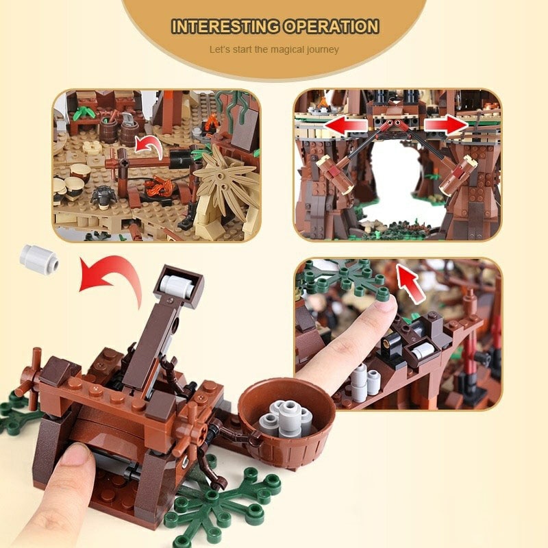 The Ewok Village 1990PCS Building Blocks Bricks Model Toys Kid Birthday Christmas Gifts  Compatible 10236 05047 81049