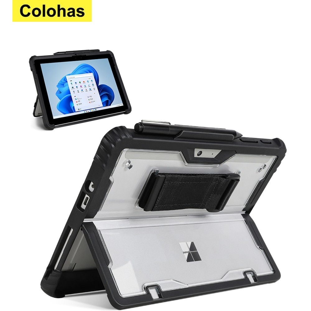 For Microsoft Surface Pro 9 8 7 6 5 4 LTE Surface GO 1 2 3 All-in-One Protective Case Rugged Cover Case with Magnetic Pen Holder
