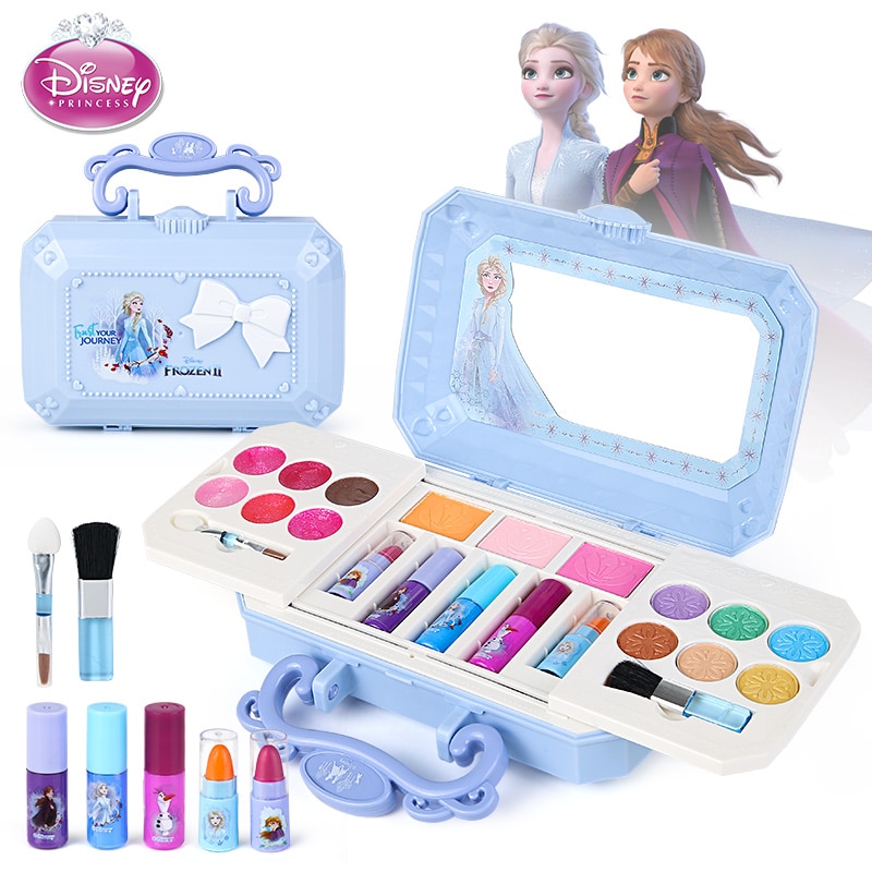 Disney girls frozen princess elsa Cosmetics Make up set  polish Beauty makeup box With original box  kids Christmas present