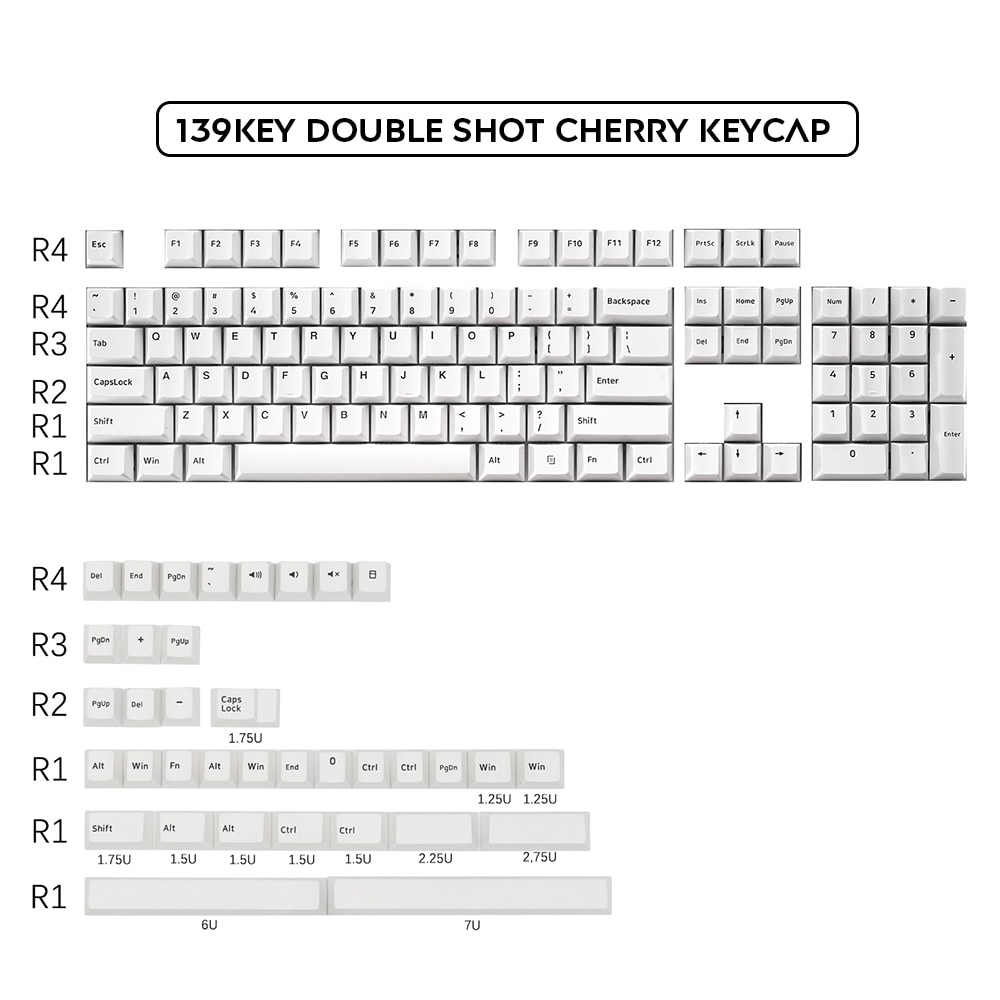 GMK Olivia Bingsu Striker 168 Keys Keycap Double Shot Cherry Profile English Custom Keycaps For Mechanical Keyboard  Gaming