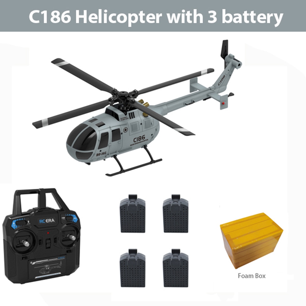 C127 C186 C128 2.4G RC Helicopter 4 Propellers 6 Axis Gyro Sentry RC Drone Single Paddle Electronic Gyroscope for Stabilization