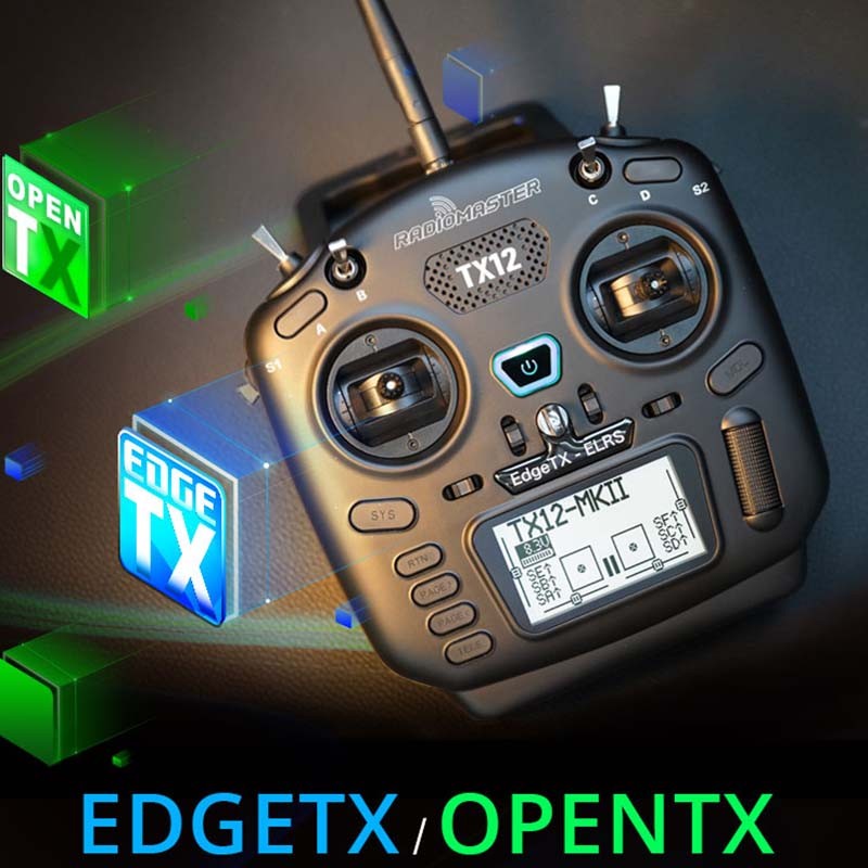 RadioMaster TX12 MK II ELRS / CC2500 EdgeTX Multi-Module Compatible Digital Radio Transmitter TBS CROSSFIRE MICRO TX Controller