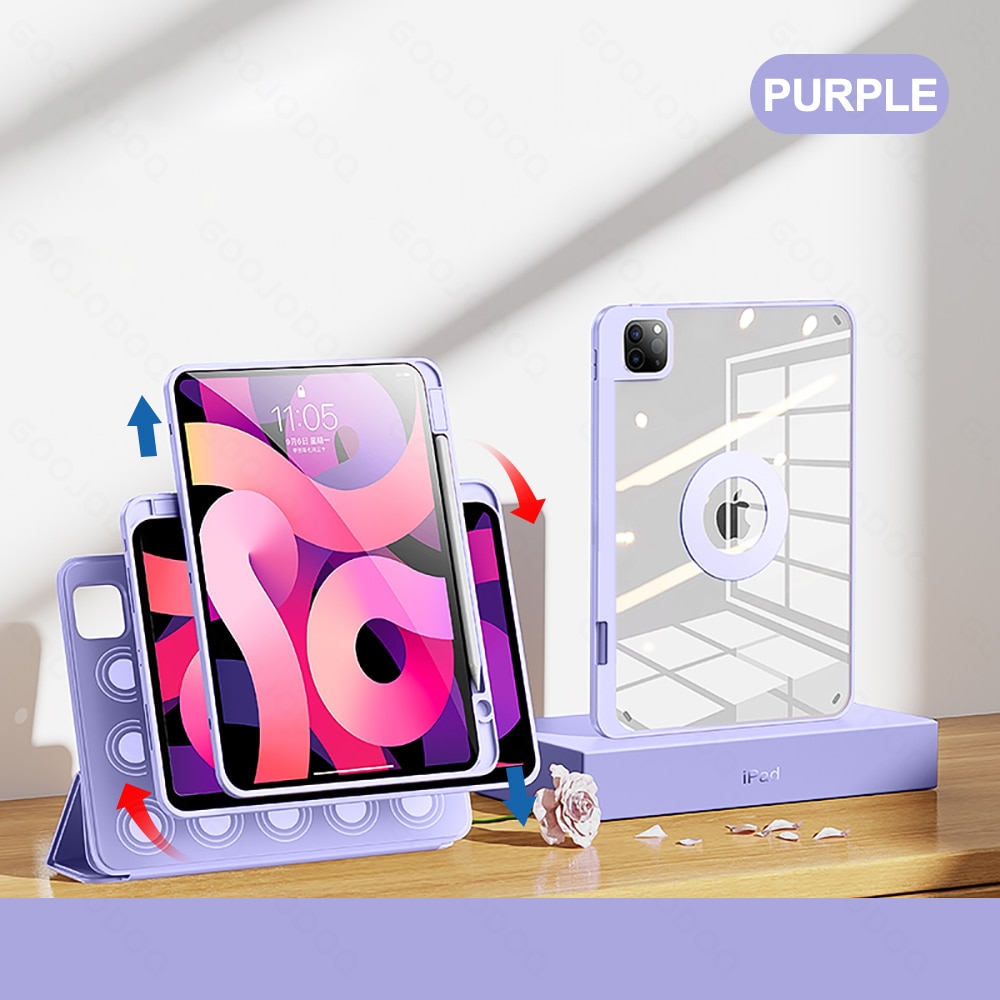 For iPad Air 5 case For iPad Air 4 5 For iPad Pro 11 10.2 7 8 9th Generation Case Funda 9 Generation Detachable Back Shell