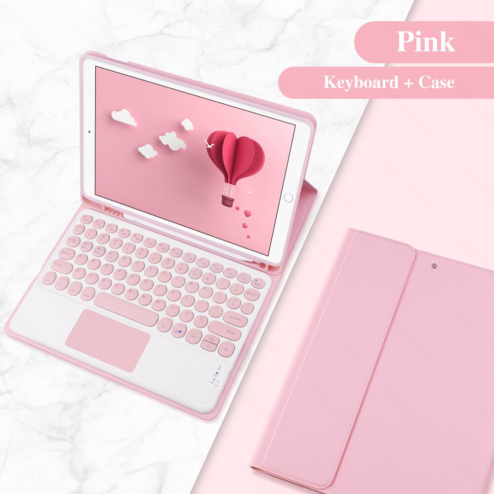For iPad Air 4 Case Air 5 with Keyboard for iPad Pro 11 Case for iPad 9th Generation 8th Gen Case 10.2 10”2 Air 2 1 Air 3 Cover