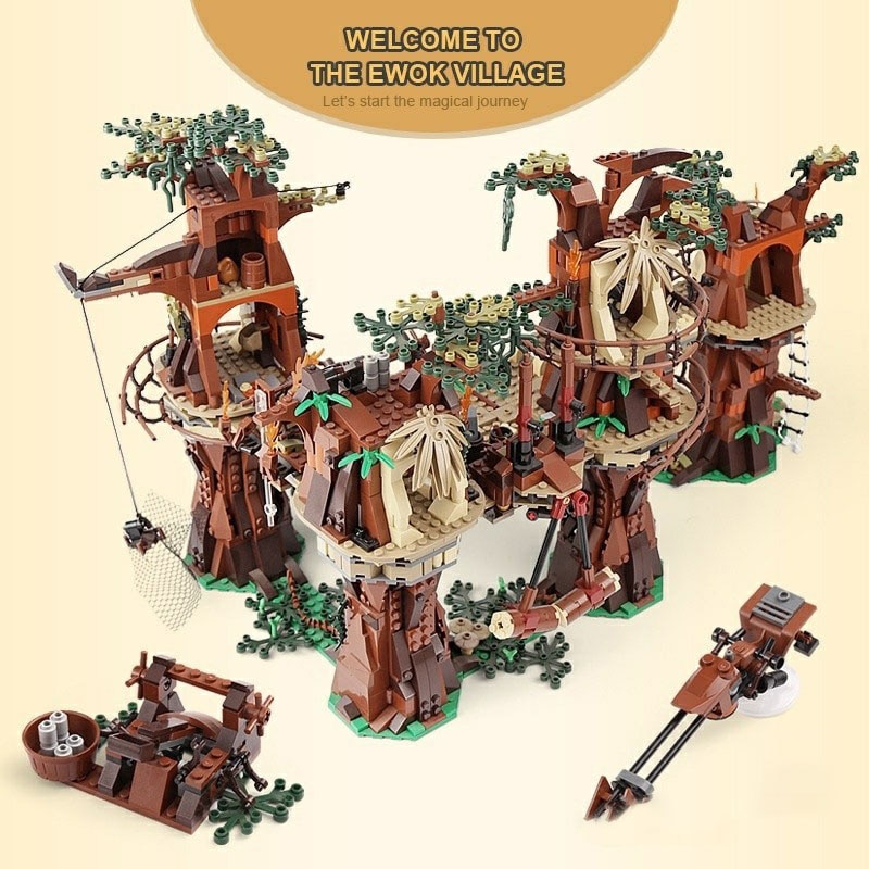 The Ewok Village 1990PCS Building Blocks Bricks Model Toys Kid Birthday Christmas Gifts  Compatible 10236 05047 81049