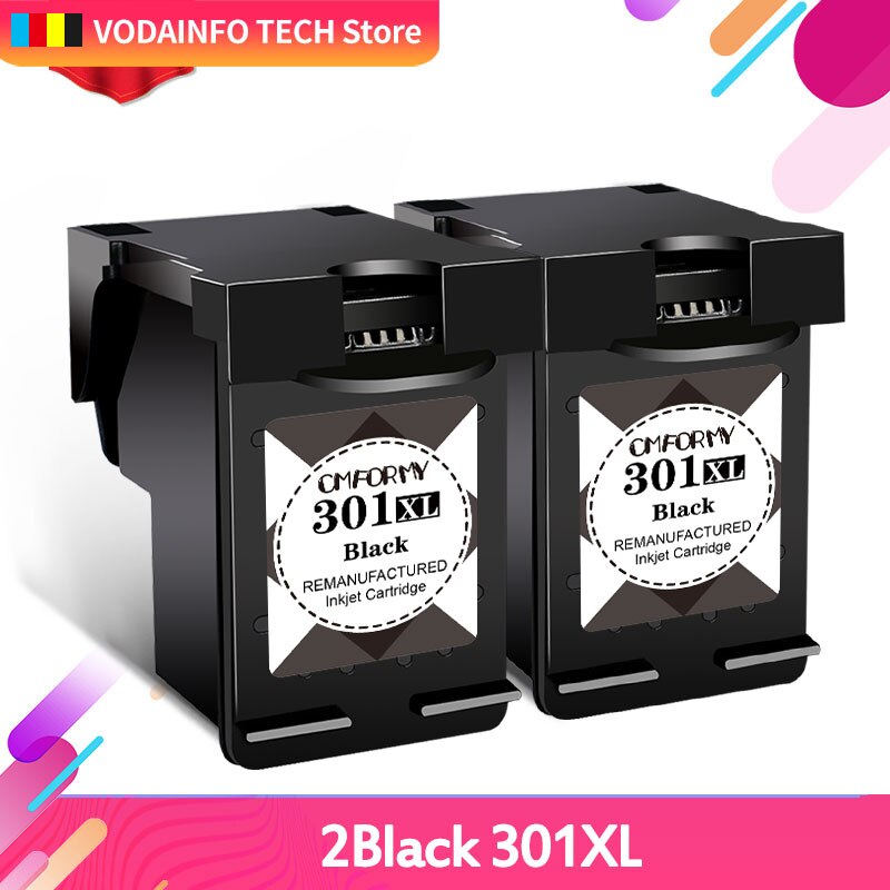 Royek Re-manufactured Ink Cartridge Compatible for HP 301 301XL INK DeskJet 1050 2050 3050 2150 1510 2540 Printer Full