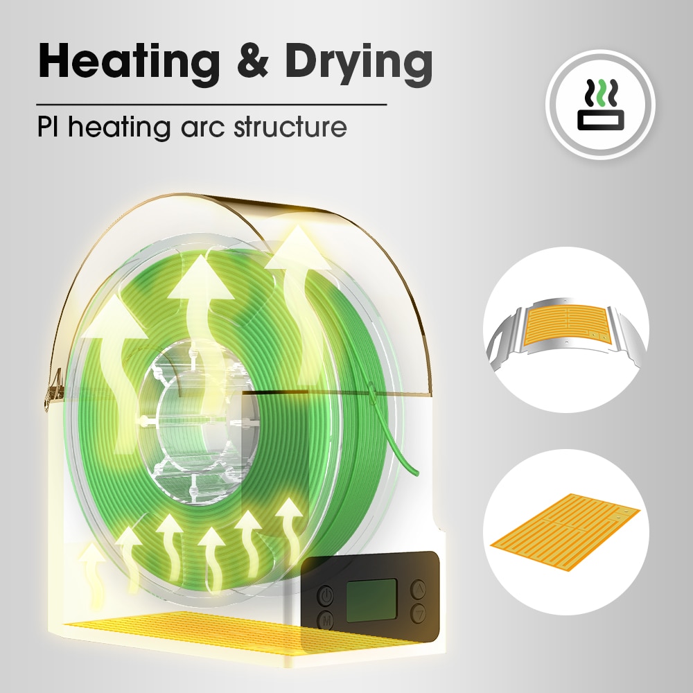 eSUN BOX Lite 3D Filament Dryer Box Drying Filaments Storage Box Keeping Filament Dry Holder Free 3D Printing Tools