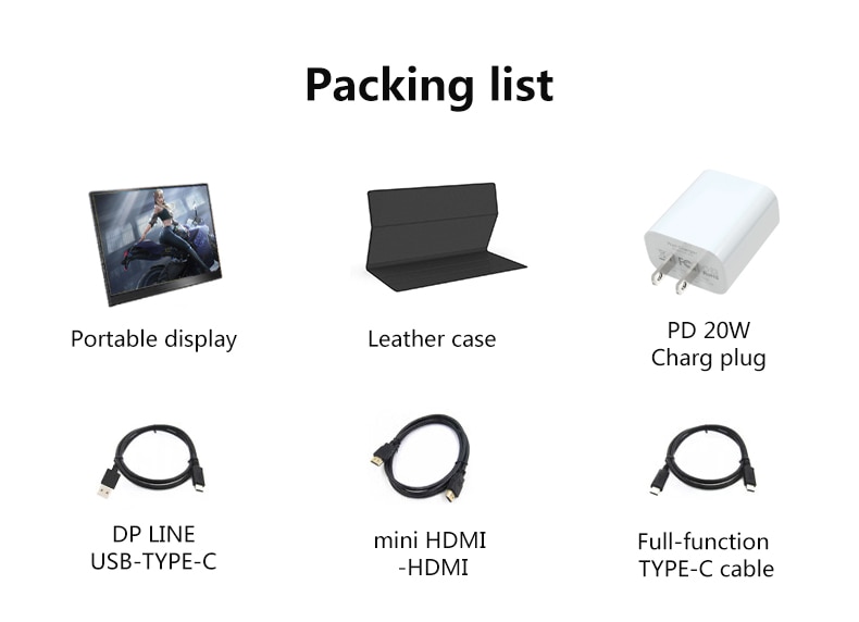 16 Inch 2.5K 144Hz Gaming Portable Monitor Touch LCD USB C HDMI Gamer Secondary Screen Swtich PS5 Smartphone Game PC Computer