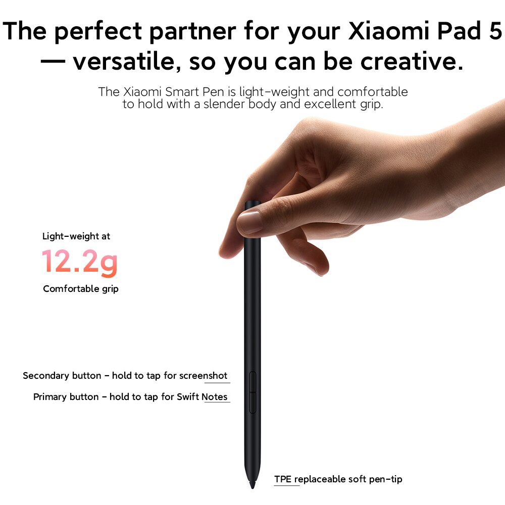 Original Xiaomi Mi Pad 5 / 5 Pro Stylus Pen For Xiaomi Tablet Screen Touch Pen Thin Drawing Pencil Thick Capacity Pen Touch