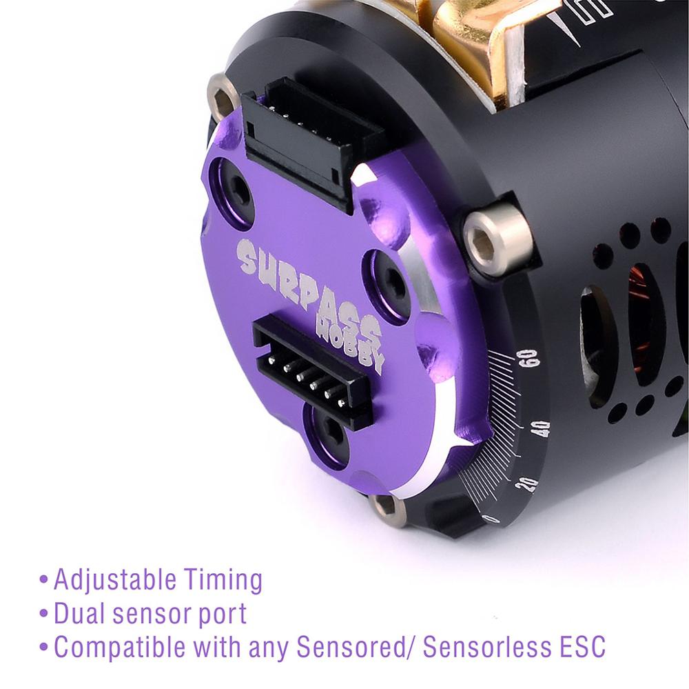 Surpass Hobby Rocket 540 V3 Sensored Brushless Motor Waterproof 3.5T 10.5T 25.5T 21.5T 13.5T for 1/10 1/12 RC Car Drift Truck