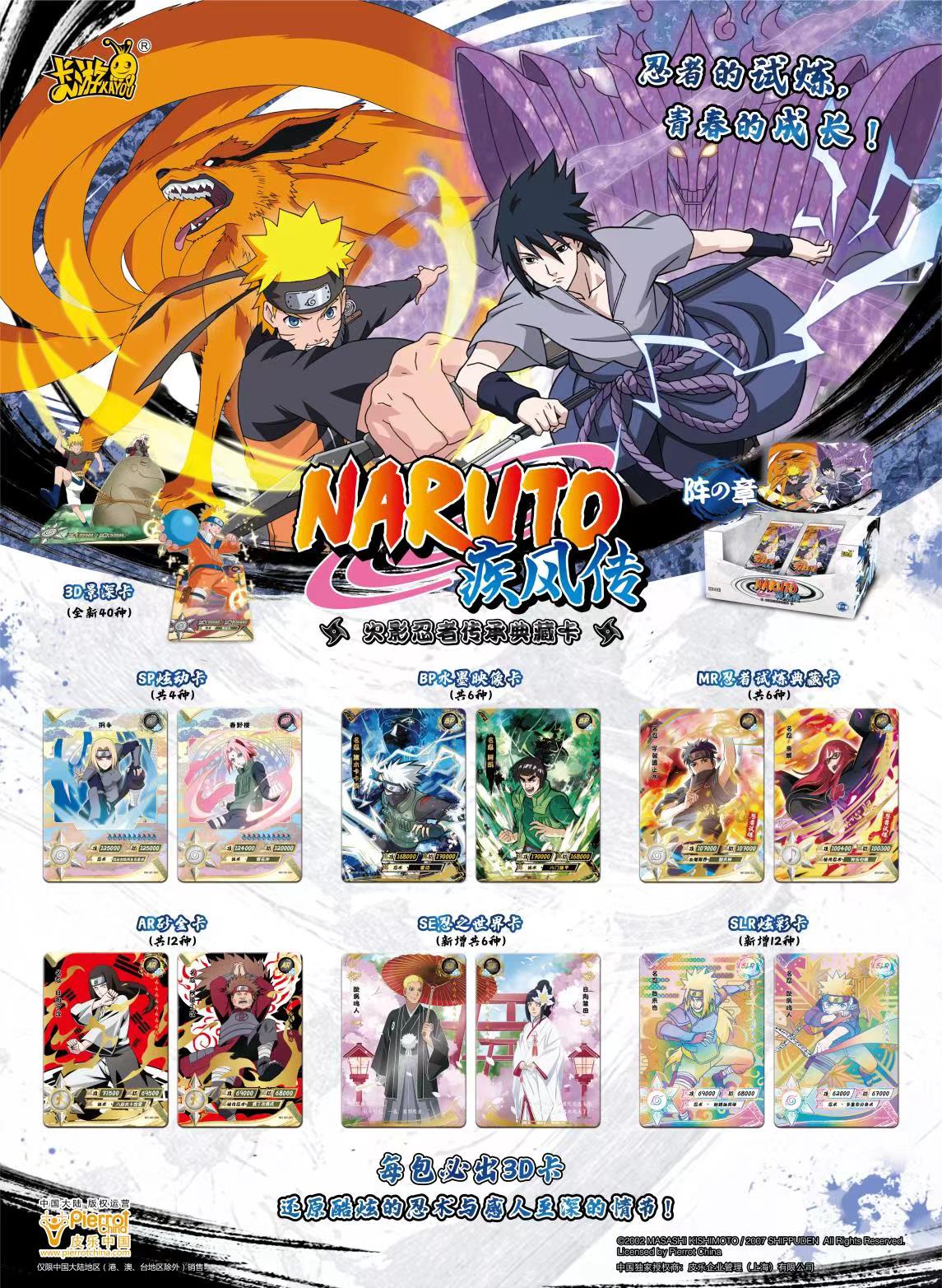 The New KAYOU Naruto Card The Chapter of Soldiers Naruto Bronzing Inheritance Collection BP Card Children's Gift Collection Card