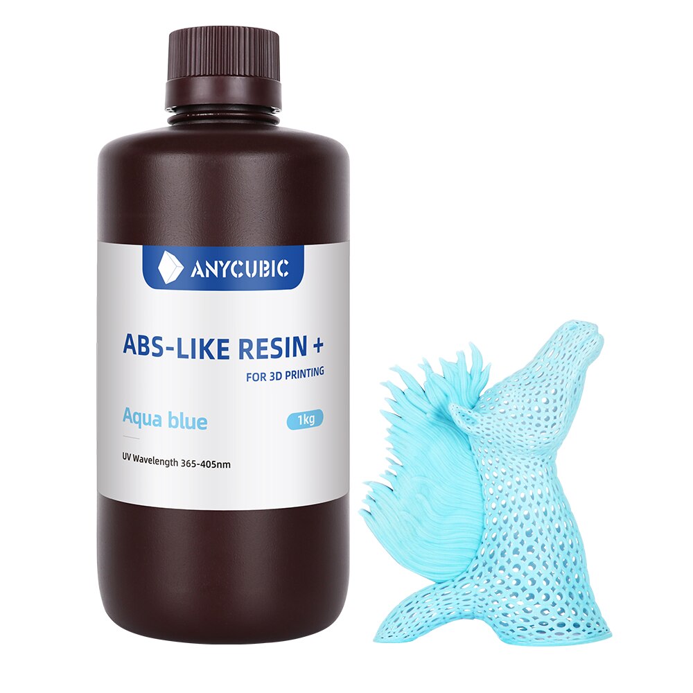 New 2 pieces/lot ANYCUBIC ABS Like+ UV Curing 405nm Standard Photopolymer Resin ABS 3D Resin High Precision for LCD