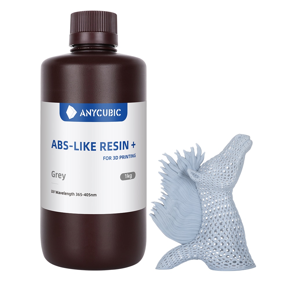 New 2 pieces/lot ANYCUBIC ABS Like+ UV Curing 405nm Standard Photopolymer Resin ABS 3D Resin High Precision for LCD