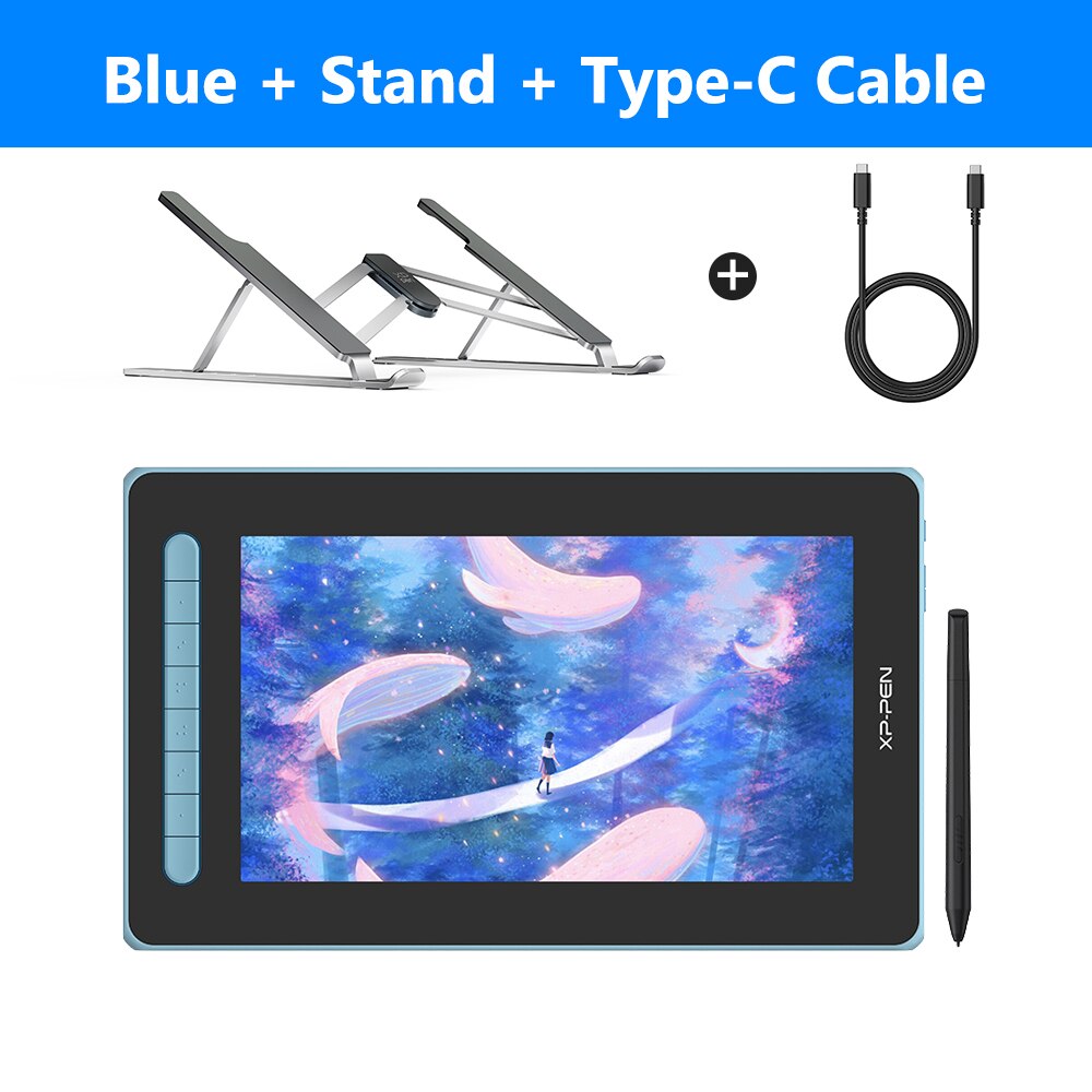 XPPen Artist 12 2nd Gen Graphic Tablet Monitor with 127% sRGB 8 Shortcut Keys 11.9 Inch Pen Display Support Android Windows Mac