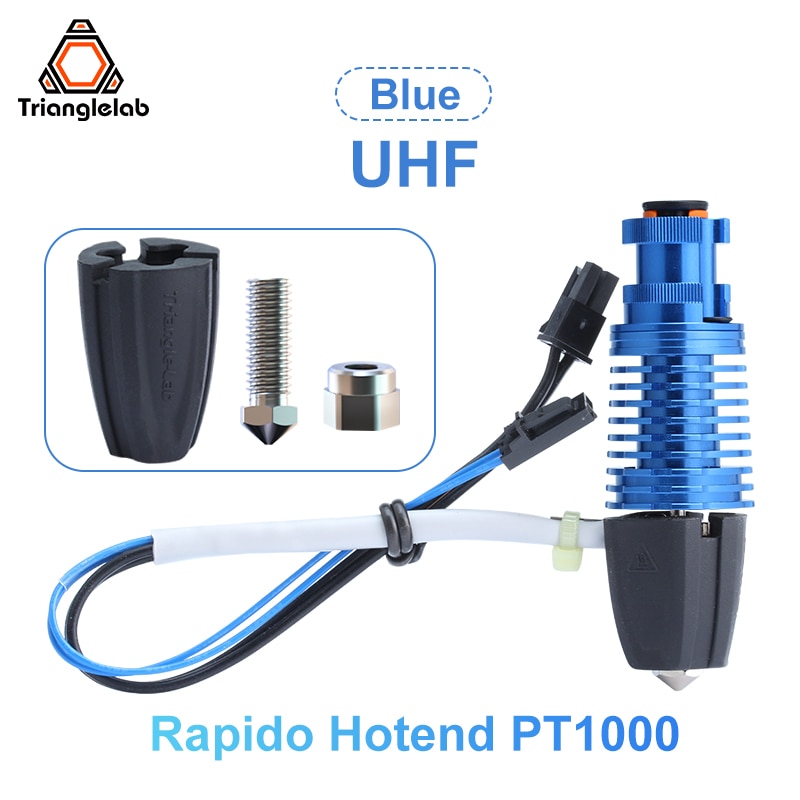 Trianglelab Rapido hotend PT1000 Printing flow up to 75mm³/s 115W high temperature 350C for DDB extruder Ender3 V2 CR10 V3