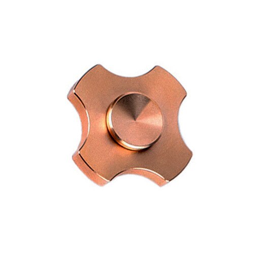 Metal Small Square Fidget Spinner Mini Elf Pure Copper Fingertip Gyro Decompression Stress Relief Autism Toy Adult Child Gift