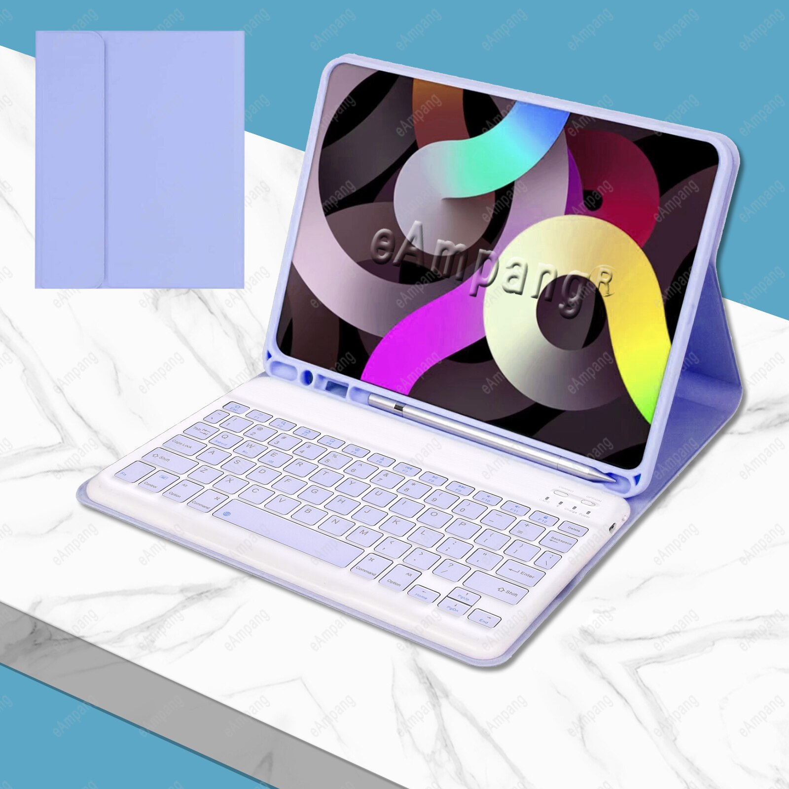 For iPad 10.2 Keyboard Case Mouse iPad Pro 11 Air 4 10.9 Air 3 2 Pro 9.7 10.5 6th 7th 8th 9th 10th Gen 2021 2022 Russian Spanish