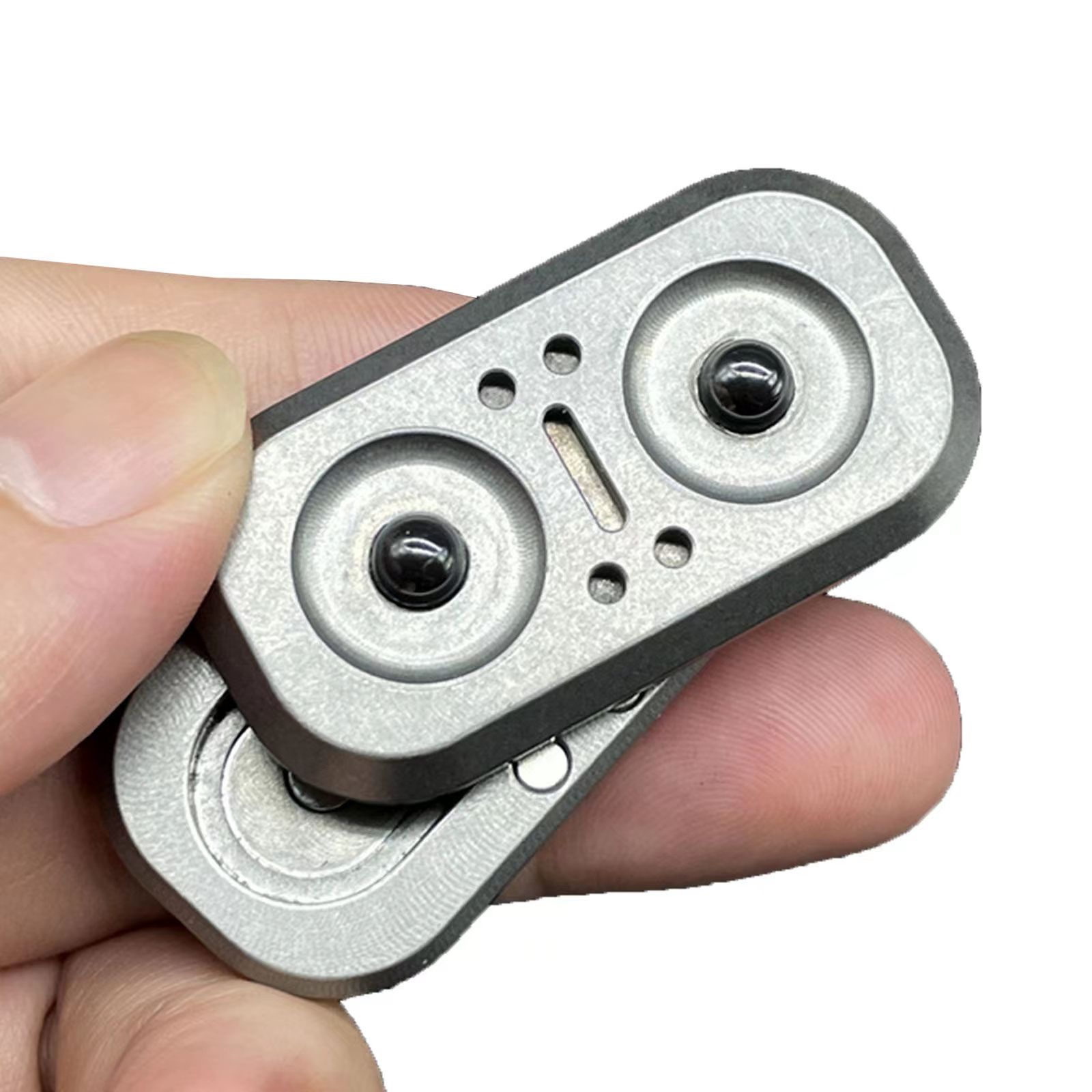 New 2 in 1 Owl Fidget Slider Metal Push Spinner For Adult ADHD Hand Sensory EDC Fidget Toys Office Desk Anxiety Stress Relief