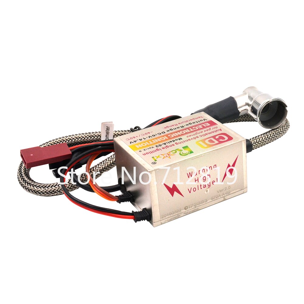 Rcexl Ignition CDI CM6-10mm 90 Degree Spark Plug DA DLE Gas Petrol Engine Rc Airplane for DLE20/DLE30/DLE55/CRRCpro GP26R/GP50R