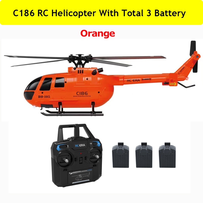 C186 RC Helicopter 2.4G 4 Propellers 6-Axis Electronic Gyroscope For Stabilization RC Toys VS C127
