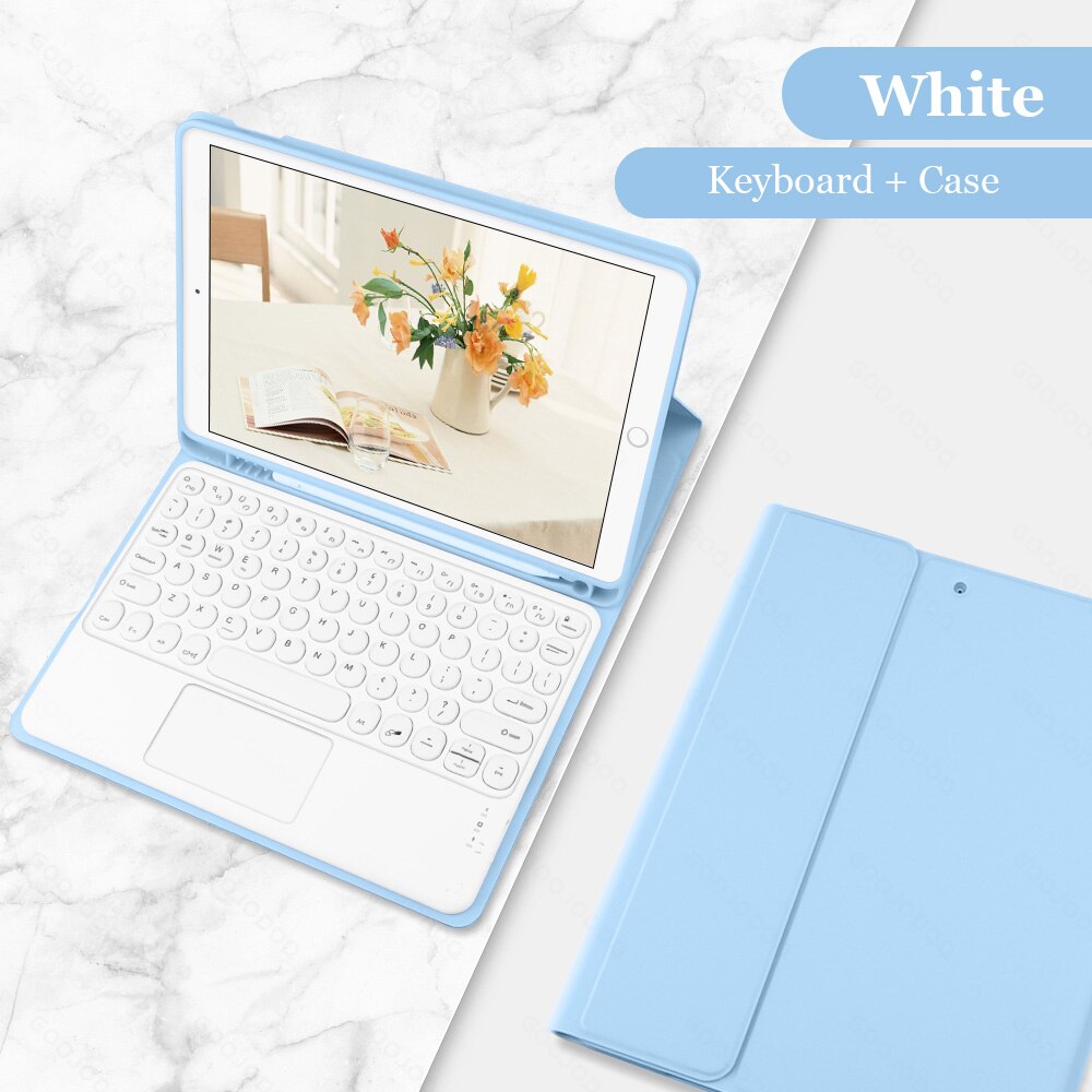 For iPad Air 4 Case Air 5 with Keyboard for iPad Pro 11 Case for iPad 9th Generation 8th Gen Case 10.2 10”2 Air 2 1 Air 3 Cover