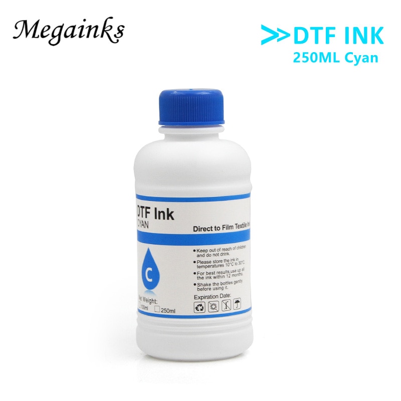 6PCS*250ML DTF ink kit for direct transfer film for PET film DTF ink all desktop & large format DTF printer 1BK 1C 1M 1Y 2WH