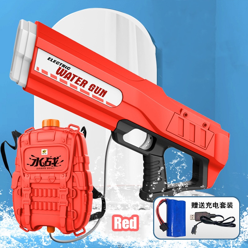 Automatic Electric Water Gun Children Toys Outdoor Beach Water Wars Summer Wimming Pool Large Capacity Water Guns for Kids Adult