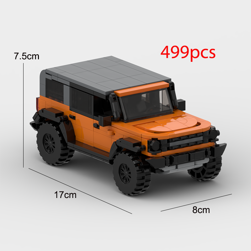 MOC SUV Speed Champion City Car Racer Classic off-road Building Blocks Brick Racing Super Technique Creative Garage DIY Set