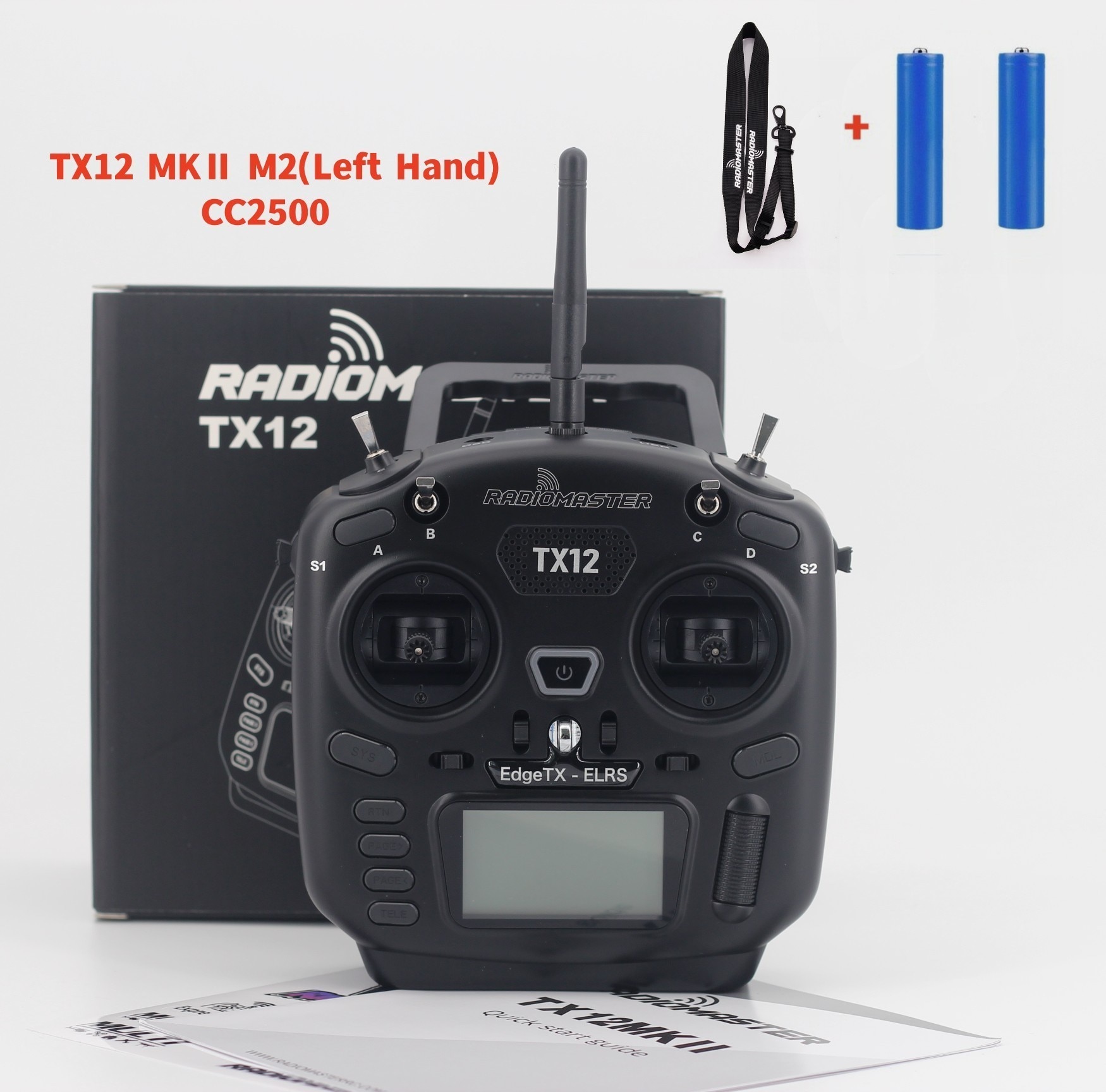 RadioMaster TX12 MK II ELRS / CC2500 EdgeTX Multi-Module Compatible Digital Radio Transmitter TBS CROSSFIRE MICRO TX Controller