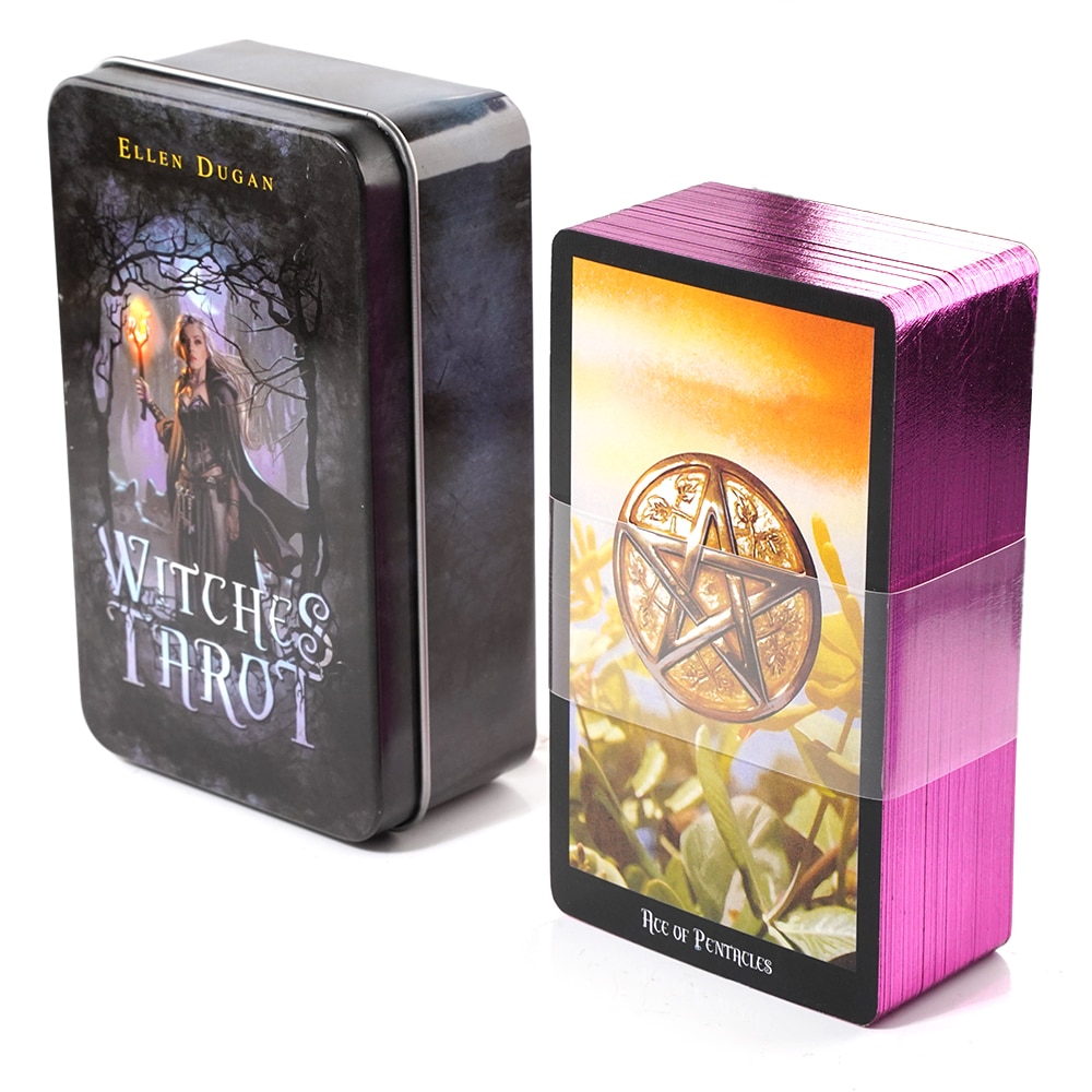 Lunalapin Tarot Luna Lapin Tarot Beginner in a Tin Metal Box High Quality 78 Card Gilded Edge Paper Booklet Based Rider Tarot
