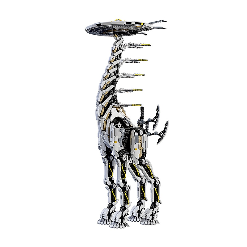 New MOC Horizon Zero Dawned Long-necked Beast Action Figure Building Block Mechanical Monster Mech Constructor Bricks Boy Toys