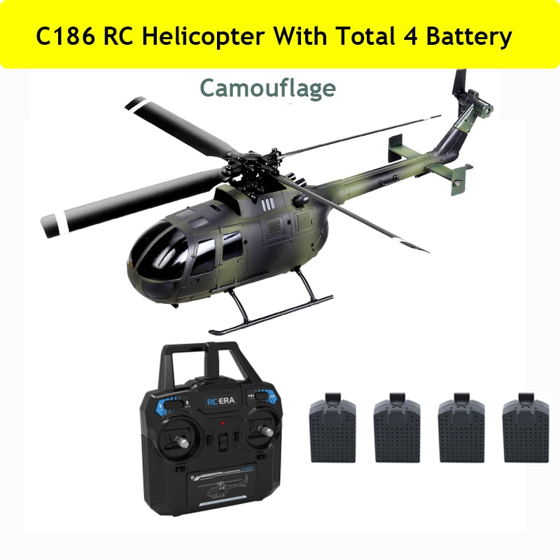 C186 RC Helicopter 2.4G 4 Propellers 6-Axis Electronic Gyroscope For Stabilization RC Toys VS C127