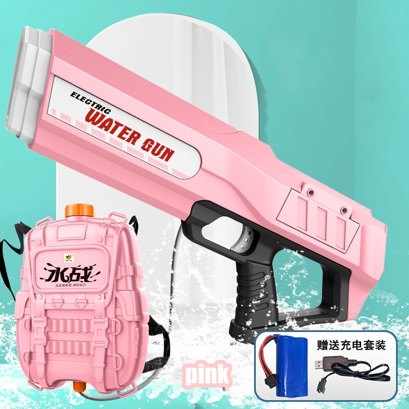 Automatic Electric Water Gun Children Toys Outdoor Beach Water Wars Summer Wimming Pool Large Capacity Water Guns for Kids Adult