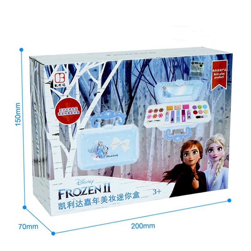 Disney girls frozen princess elsa Cosmetics Make up set  polish Beauty makeup box With original box  kids Christmas present