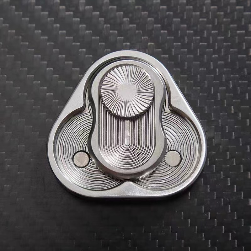 Magnetic Fidget Slider Adult EDC Metal Rotary  Fidget Toy ADHD Hand Spinner Autism Sensory Toys Anxiety Stress Relief Adult Gift