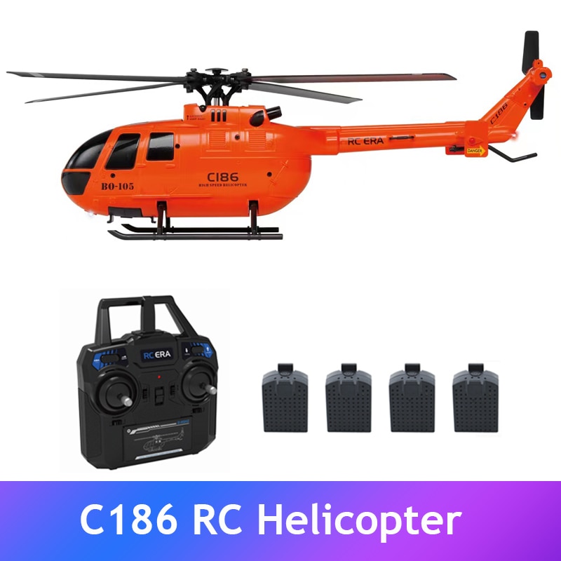 C186 RC Helicopter 2.4G 4 Propellers 6-Axis Electronic Gyroscope For Stabilization RC Toys VS C127