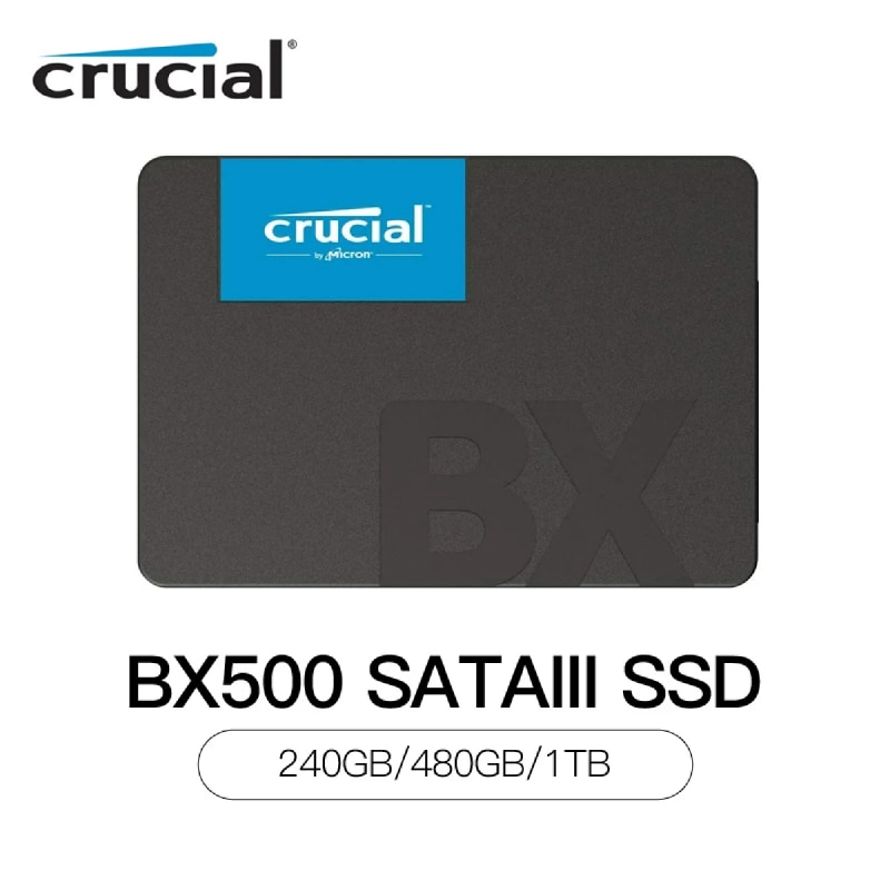 Crucial Internal Solid State Drive MX500 250GB 500GB 1tb 2tb 4tb BX500 480G 3D NAND SATA3.0 SSD HDD Hard Disk For Notebook PC